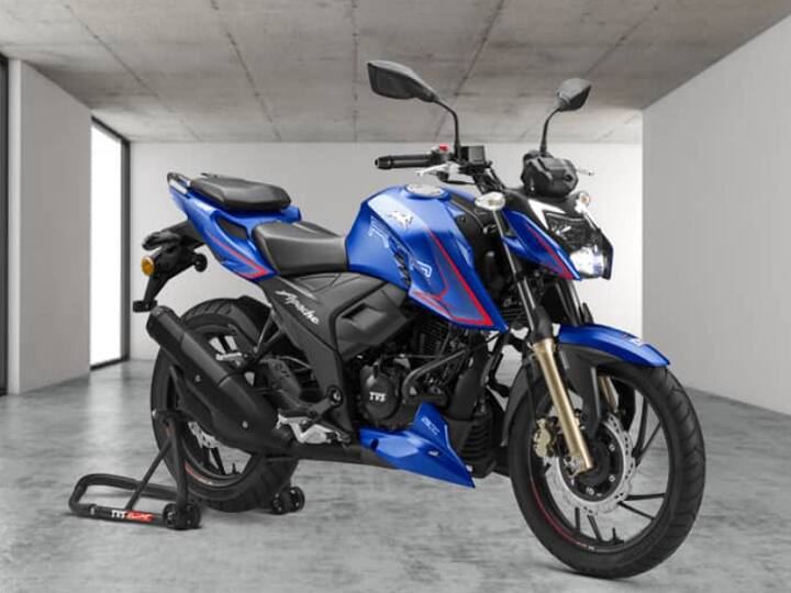 2022 TVS Apache RTR 200 4v launch know Price and features  New Bike Launch : 2022 TVS Apache RTR 200 4V बाजारात दाखल, जाणून घ्या किंमत आणि फिचर्स