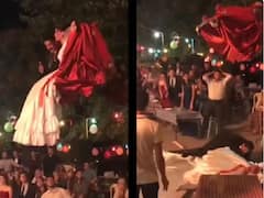 Viral Video : नवरा-नवरीचा स्वॅग भारी; JCBच्या बकेटमध्ये बसून मांडवात एन्ट्री, पुढे जे घडलं ते धक्कादायक होतं