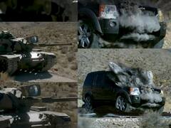 जब Land Rover पर टैंक से दागा गया गोला, देखिए क्या हुई कार की हालत