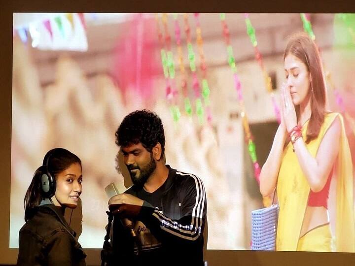 Nayanthara starts dubbing for Kaathu vaakula rendu kaadhal movie, vignesh shivan shares pictures Nayanthara Dubbing: ‛கண்மணி டப்பிங் பேசுறாங்க...’ - 90s கிட்ஸை மீண்டும் மீண்டும் வெறுப்பேற்றும் விக்னேஷ் சிவன்!