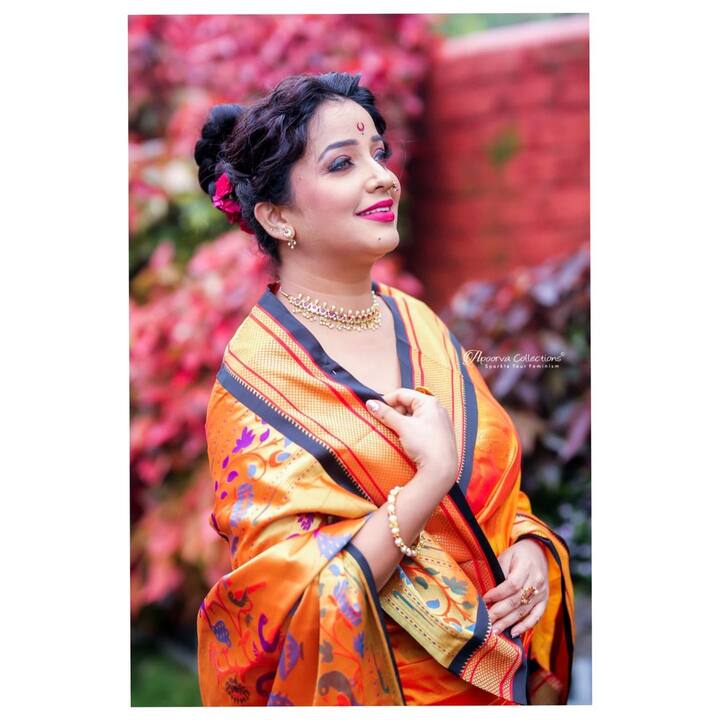 शेवंताची भूमिका साकारणारी अपूर्वा नेमळेकर सध्या सोशल मीडियावर चर्चेत आहे. (photo:apurvanemlekarofficial/ig)