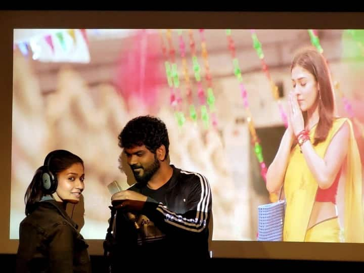 Nayanthara starts dubbing for Kaathuvaakula Rendu Kaadhal, Film director and her boyfriend Vignesh Shivan shares the dubbing theater pics Nayanthara: బాయ్‌ఫ్రెండ్‌తో డ‌బ్బింగ్ థియేట‌ర్‌లో న‌యన‌తార‌...