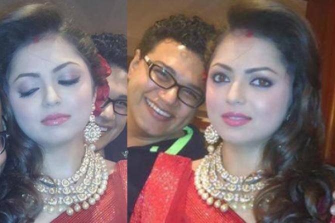 दृष्टि धामी टीवी की पॉपुलर एक्ट्रेस हैं. उन्होंने साल 2015 में नीरज खेमका संग शादी की थी. दृष्टि ने अपना ये सिंदूर लुक शेयर किया था.