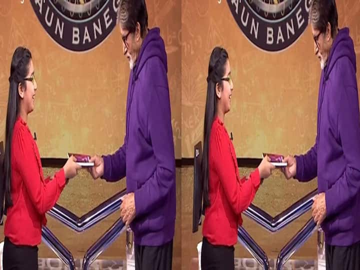 Kaun Banega Crorepati 13 Aaradhya Bachchan received a gift on the sets of the show, amitabh bachchan says she will be very happy Kaun Banega Crorepati 13: शो के सेट पर Aaradhya Bachchan को मिला तोहफा, कंटेस्टेंट ने गिफ्ट की खुद की लिखी किताब