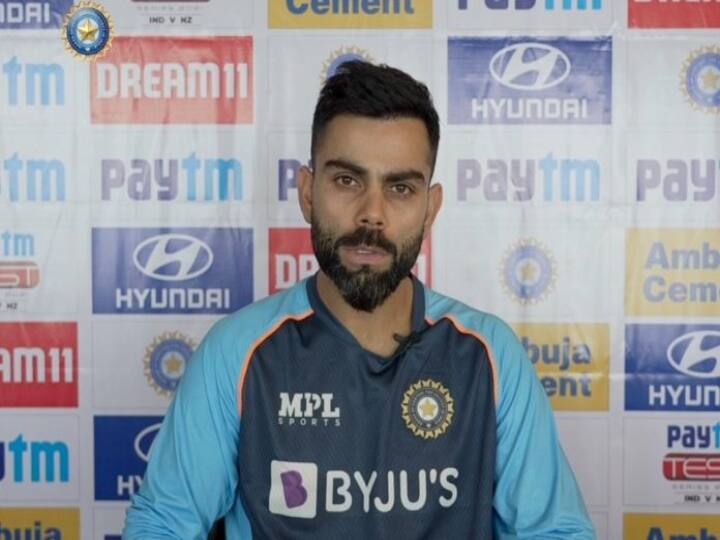 Indian Captain Virat kohli holds virtual press conference ahead of Mumbai Wankhade test against Newzealand starting tomorrow Virat Kohli | இவருக்கு பதிலாக நான் களம் இறங்கப்போகிறேன்... அதிரடி காட்டிய விராட் கோலி..!