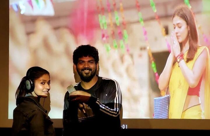 விக்னேஷ் சிவன் தனது இன்ஸ்டாகிராம் பக்கத்தில் சில புகைப்படங்களை பகிர்ந்திருக்கிறார். அதில், “கண்மணி அன்போடு காதலன் நான் எழுதும் வசனங்களை நீயே டப்பிங் பண்றது மிகுந்த சந்தோஷம்” என்ற கேப்ஷனோடு பகிர்ந்திருக்கிறார்.