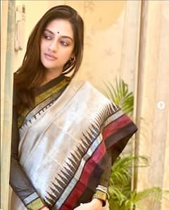 Nusrat Jahan on social media: তসর রঙের শাড়ি, কপালে টিপ, খোলা চুলে অচেনা নুসরত জাহান