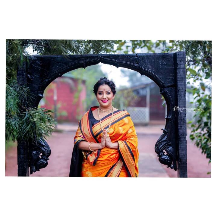 अपूर्वा मालिकेत जितकी मोहक वाटते तितकीच खऱ्या आयुष्यात देखील ती तितकीच सुंदर आहे. (photo:apurvanemlekarofficial/ig)