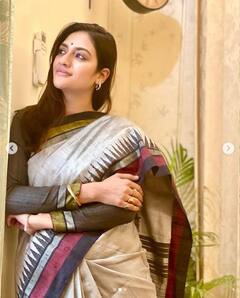 Nusrat Jahan on social media: তসর রঙের শাড়ি, কপালে টিপ, খোলা চুলে অচেনা নুসরত জাহান