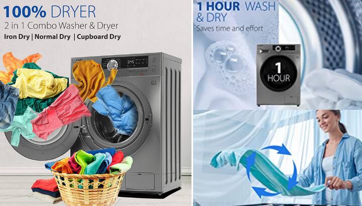 Amazon Offer On Full Automatic Washer Dryer Buy Lloyd Washer Dryer Havells Washer Dryer Best Brand washer Dryer Washing machine for 100% dry cloths Automatic Washer Dryer price Amazon Deal: सबसे शानदार Washer Dryer की डील, Lloyd की इस Washing machine में बहुत कुछ है खास