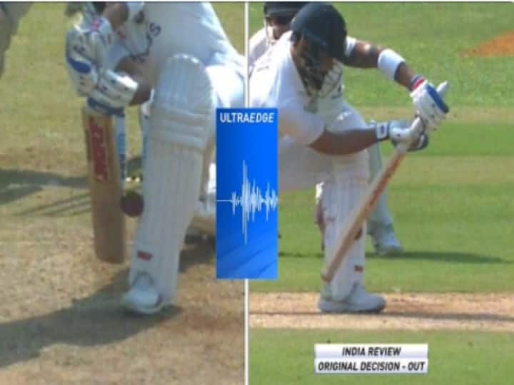 india vs  newzealand fan reaction on twitter against umpires virat kohli mumbai test Ind vs NZ: Virat Kohli को आउट देने के फैसले पर सवाल, अंपायर के खिलाफ फूटा फैंस का गुस्सा