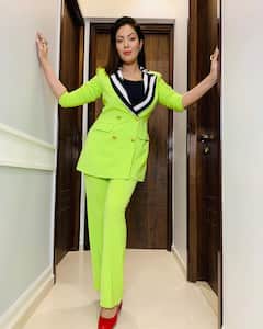 Neon Pant Suit માં Munmun Duttaનો જોવા મળ્યો નવો અવતાર,  વજન ઘટતા લાગી સુંદર