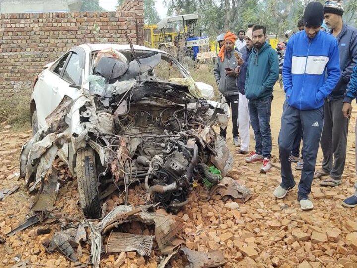 Haryana Gurugram News: 5 people killed, 1 injured in a horrific road accident Gurugram News: गुरुग्राम में भीषण सड़क हादसे में कार सवार 5 लोगों की मौत, एक घायल, सभी शादी समारोह से लौट रहे थे अपने घर