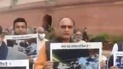 Parliament Session | BJP MPs stage protest; do PARIKRAMA while chanting 'Raghupati Raghav Rajaram'