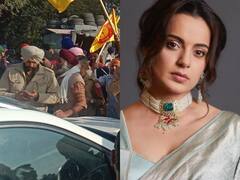 किसानों ने अभिनेत्री Kangana Ranaut के काफिले को घेरा, माफी की कर रहे थे मांग, देखें वीडियो
