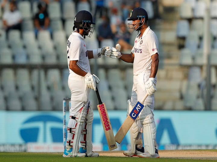 IND vs NZ, 2nd Test: India made 221 runs against New Zealand Day 1 Wankhade Stadium Mayank Agarwal scores century Ind vs NZ, 2nd Test Match Highlights: పటేల్‌ స్పిన్‌ దెబ్బకు.. మయాంక్‌ 'ప్రతిఘాత్‌'! టీమ్‌ఇండియా 221/4