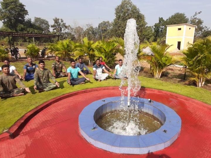 छत्तीसगढ़: शानदार पार्क जैसा लगता है ये पुलिस थाना, सुकुन के पल बिताने आते हैं फरियादी