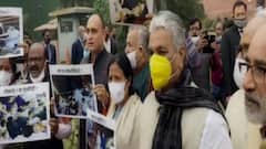 Parliament: 'সাসপেন্ডেড সাংসদদের সুবুদ্ধি দিক ঈশ্বর', গান গাইতে গাইতে সংসদ ভবন পরিক্রমা BJP সাংসদের | Bangla News