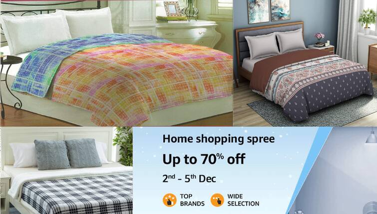 Amazon Offer on Winter Blanket Buy Cotton Comforter Online Chemical Free Quilt Organic winter Blanket Comforter Set For Gifting Premium Quality Comforter Amazon Deal: सर्दियों के लिये खरीदना चाहते हैं Organic Blanket? ये हैं केमिकल फ्री फैब्रिक के ब्लैंकेट और Comforter