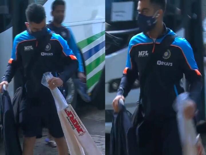 IND vs NZ 2nd Test Team India Players arrive mumbai, Virat Kohli, Ashwin land in mumbai ahead of india vs england test- WATCH VIDEO Watch Video: புதிய பேட்டுகளுடன் மைதானம் வந்த கோலி... இருக்கு இன்னைக்கு சம்பவம் இருக்கு!