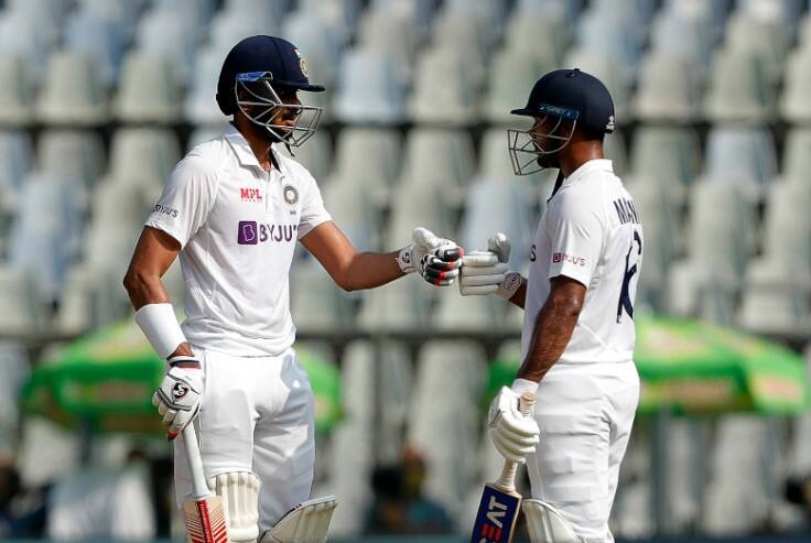 india vs new zealand second test day 1 live updates 3rd december 2021 INDvsNZ 2nd Test Day 2 LIVE : புஜாரா - மயங்க் அதிரடி தொடக்கம்...! 332 ரன்கள் முன்னிலை பெற்ற இந்தியா...!