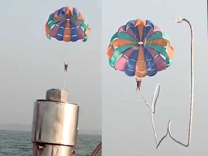 Alibaug Parasailing Accident Rope breaks while parasailing in Alibaug