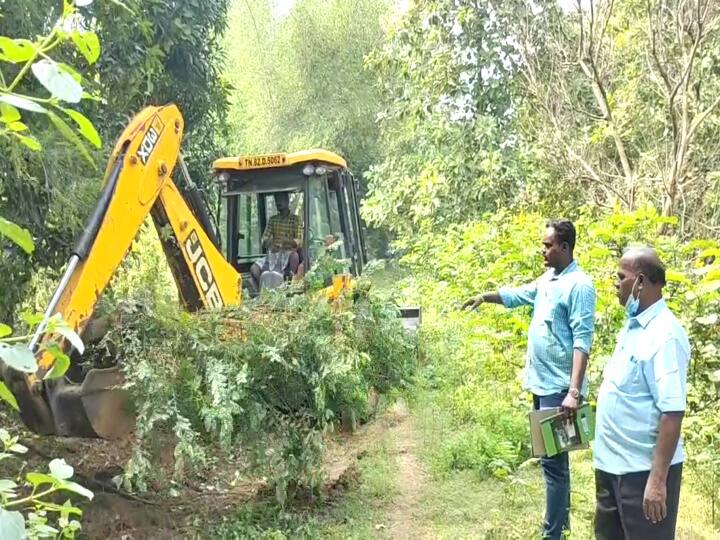 Mayiladuthurai: Removal of Cauvery river basin encroachments ...! மயிலாடுதுறை: பழங்காவிரி ஆற்றுப்படுகை ஆக்கிரமிப்புகள் அகற்றம்...!