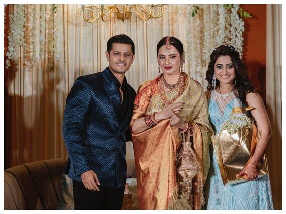Aishwarya Sharma और Neil Bhatt के रिसेप्शन में पहुंची Rekha, देखें तस्वीरें Aishwarya Sharma और Neil Bhatt के रिसेप्शन में पहुंची Rekha, देखें तस्वीरें