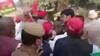 Samajwadi Party workers clashes with UP police in Chandauli during CM Yogi Adityanath's rally
