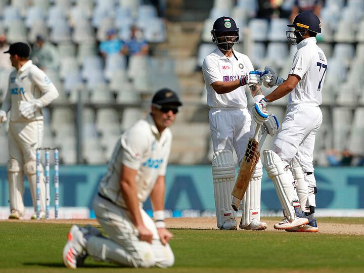 IND vs NZ 2nd Test India declared second innings with lead of 539 runs against new zealand mumbai wankhede stadium IND vs NZ 2nd Test: అజాజ్‌కు 14 వికెట్లు.. న్యూజిలాండ్‌ లక్ష్యం 540