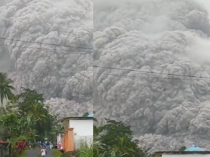 Indonesia mount Sumeru volcano erupts causing huge amounts of ashes and debris raining hot on people in Java island Watch Video | இந்தோனேசியாவில் வெடித்த எரிமலை.. மழையாகப் பொழியும் சூடான சாம்பல்.. வைரல் வீடியோ!