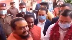 Haridwar: संतों से मिले CM Dhami, संतों का लिया आशीर्वाद| Hindi News