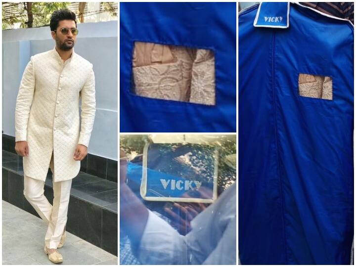 Vicky Kaushal Katrina Kaif Wedding: बॉलीवुड अभिनेता विक्की कौशल (Vicky Kaushal) और कैटरीना कैफ (Katrina Kaif) की शादी की तैयारियां पूरी हो चुकी हैं. विक्की कौशल की शादी का जोड़ा उनके घर पहुंच चुका है. इसकी तस्वीरें हम आपके लिए लेकर आए हैं जिन्हें आप आगे की स्लाइड्स का रुख करके देख सकते हैं.