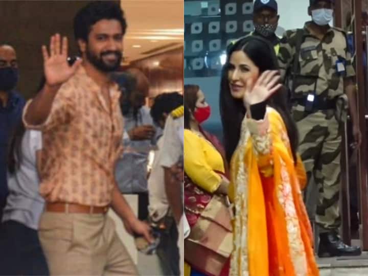 Vicky Kaushal-Katrina Kaif Jet Off To Rajasthan For Their Wedding, Couple Stops & Pose For Paparazzi At Private Airport Watch: Vicky Kaushal-Katrina Kaif Jet Off To Rajasthan For Their Wedding, Actors Stops & Pose For Paparazzi At Private Airport