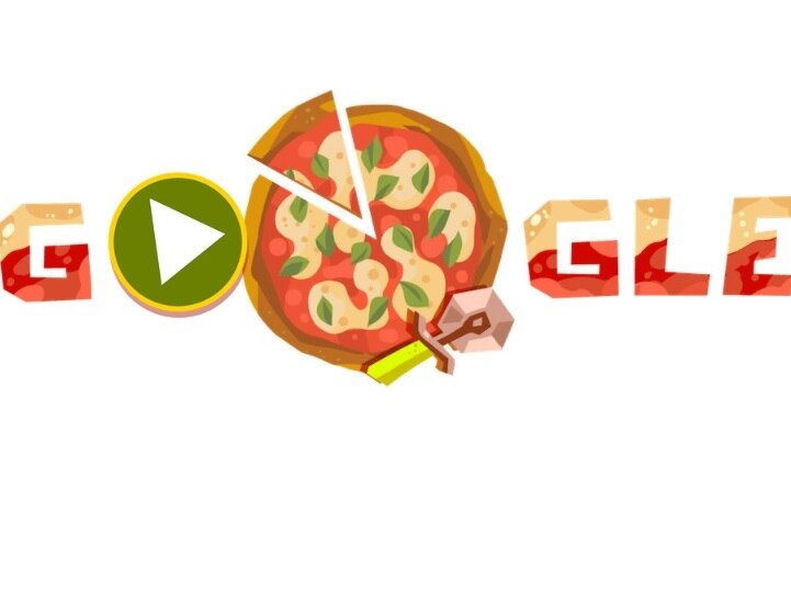 Pizza Puzzle Google Doodle】Full Gameplay