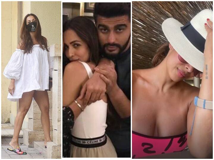 Malaika Arora back to bay with boyfriend Arjun Kapoor post romancing in maldives malaika arora airpot look Becomes Talk of the town Malaika Arjun Video: मालदीव में रोमांस कर लौटे 'इशकजादे' Arjun Kapoor और Malaika Arora, अर्जुन के साथ मलाइका ने पहनी ऐसी ड्रेस कि हो रहे हैं चर्चे