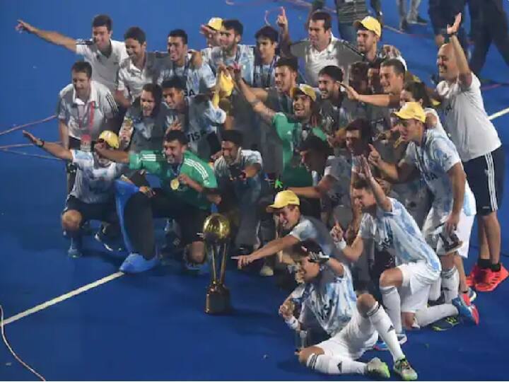 Junior Hockey World Cup argentina won world cup for second time defeating six time champions germany in final Junior Hockey World Cup : सातव्यांदा विजेतेपद पटकावण्यास जर्मनीला अपयश; अर्जेंटिनानं उडवला धुव्वा