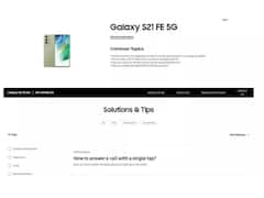 Galaxy S21 FE Listed On Samsung's Support Page, Colours And Design Revealed