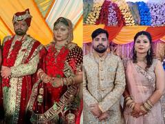 Rakesh Mishra Wedding Photo: बेहद खूबसूरत हैं भोजपुरी एक्टर राकेश मिश्रा की दुल्हनिया, शादी में मैचिंग आउटफिट में नजर आया कपल, देखें तस्वीरें