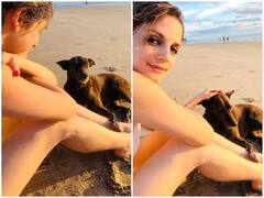 તલાક બાદ સુપરસ્ટારની પત્નીએ બીચ પર બતાવ્યો હૉટ અંદાજ, પોતાના નવા સાથી સાથે મસ્તી કરતી દેખાઇ, જુઓ............