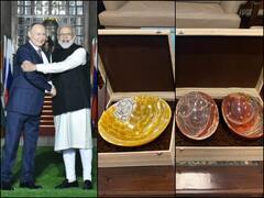 Modi Putin Meeting: PM मोदी ने रूसी राष्ट्रपति व्लादिमीर पुतिन को दिया ये खास तोहफा, देखें तस्वीरें