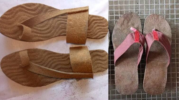viral news of dung slippers know about the news of dung slippers its speciality and price Chhattisgarh Viral News: આ જગ્યાએ ગાયના છાણમાંથી ચપ્પલ બનાવવામાં આવે છે, જાણો કેટલી છે કિંમત અને શું છે ખાસિયત