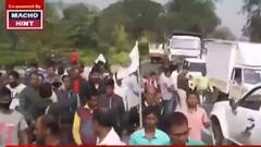 Cooch Behar: পৃথক রাজ্য চেয়ে ফের পথে KPP, মাথাভাঙায় অবরোধ| Bangla News