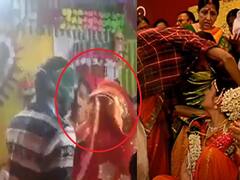 Watch Video | இது உபி 'புதுப்பேட்டை'! மணமேடை ஏறி மணப்பெண்ணுக்கு குங்குமம் வைத்த கெஸ்ட்! அதிர்ந்த உறவினர்கள்!