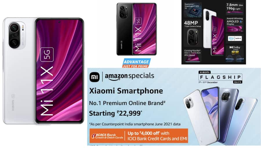 Amazon Offer On Mi 11X 5G Phone Cashback offer on Mi 11X 5G  Features of Mi 11X 5G  Camera Of Mi 11X 5G Price of Mi 11X 5G Best Mi 5G Phone  Amazon Xiaomi Flagship Days Amazon Deal: Mi के फोन पर एमेजॉन की एक्सक्लूसिव डील, ऑफर में 10 हजार कम कीमत में खरीदें Mi 11X 5G