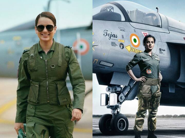 Kangana Ranaut New Movie Tejas Release Date 5 October Dussehra 2022 fighter plane pilot story theatrical release Kangana Ranaut Movie: कंगना रनौत की फिल्म 'तेजस' की रिलीज डेट आई सामने, इस तारीख को सिनेमाघरों में एक्ट्रेस दिखाएंगी दम