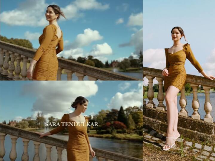 Sachin Tendulkar's Daughter Sara Tendulkar Makes Her Modelling Debut In A Short Bodycon Dress Sachin Tendulkar's Daughter Sara Looks Effortlessly Stylish In A Short Bodycon Dress As She Makes Her Modelling Debut-Inside Video & Pics