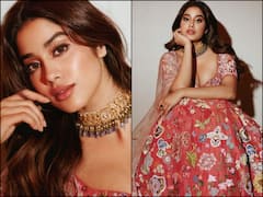 Janhvi Kapoor’s Floral Lehenga Is Perfect For A Mehndi Look