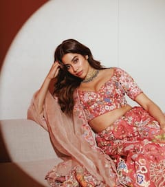 Janhvi Kapoor’s Floral Lehenga Is Perfect For A Mehndi Look