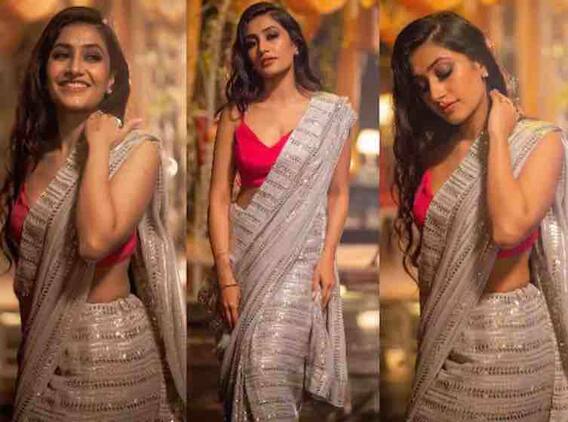 યુઝર્વેન્દ્ર  ચહલની પત્ની ધનશ્રીએ સાડીમાં બતાવી સુંદર અદાઓ
